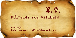 Mészáros Vilibald névjegykártya